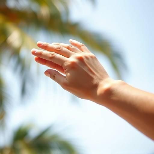 A person applying sunscreen to their arm, emphasizing the importance of sun protection