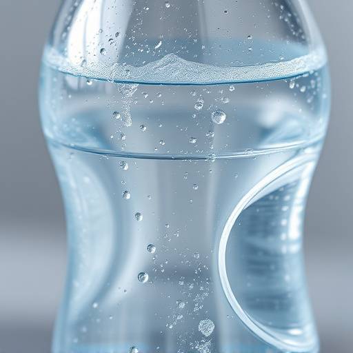 Close-up of a water bottle with condensation