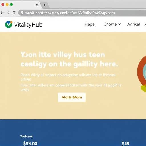 Graphical representation of alternative text usage for an image on the Vitality Hub website
