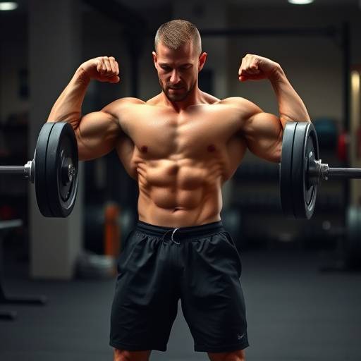 Person performing a deadlift