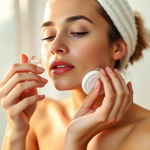 Woman applying body lotion after a shower, highlighting the importance of hydration